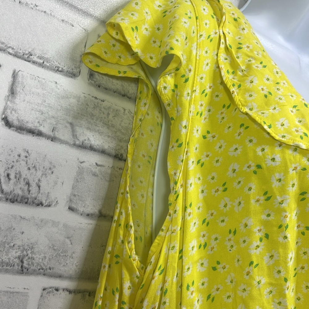 Arizona Jean Co. Cap Sleeve Ruffled Wrap Inspired Daisy Dress XX Large NWT - Picture 5 of 9